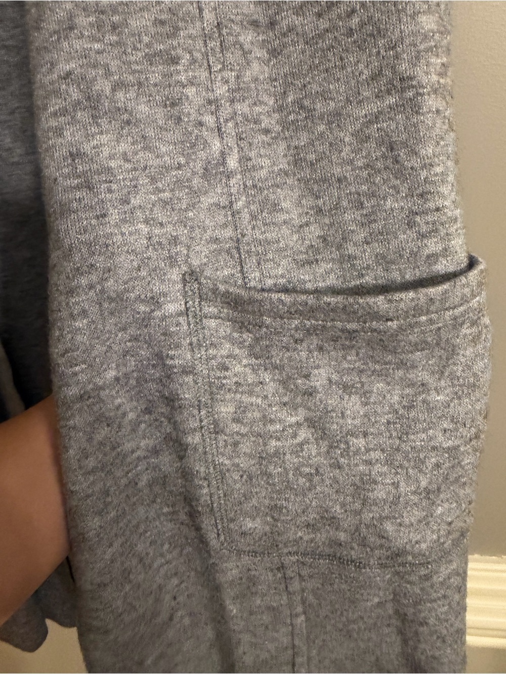 Joseph Ribkoff Heather Gray Ruffle Longline Knit Vest – Size 12 - Picture 2 of 7